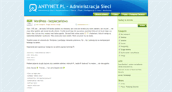 Desktop Screenshot of antynet.pl